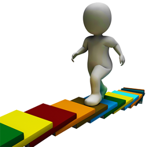 student climbing books